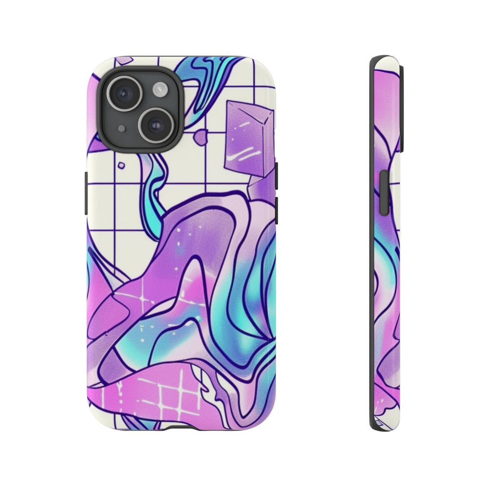 Abstract Kristal Vaporwave Patroon