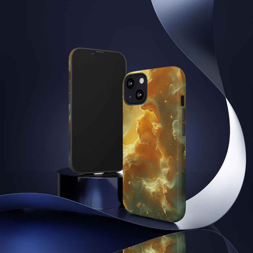 Gouden Nebula Abstract Design