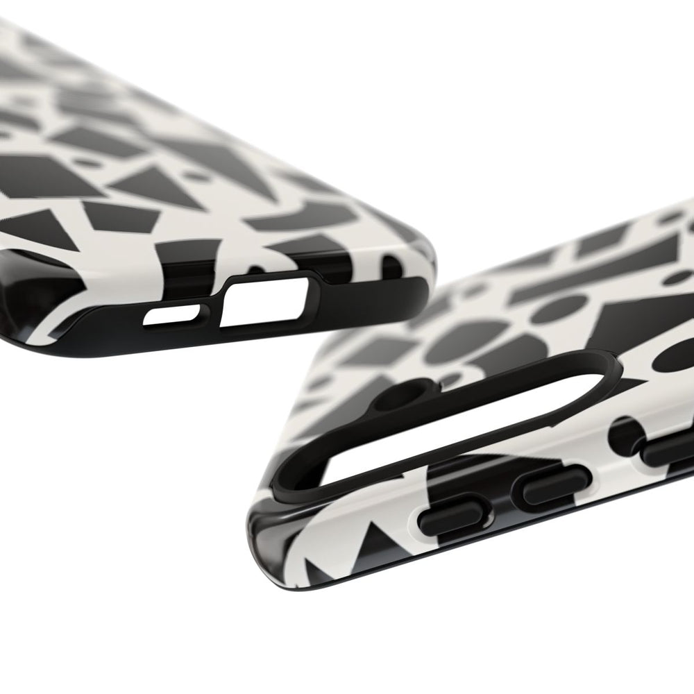 Zwart-Wit Geometrisch Abstract Patroon
