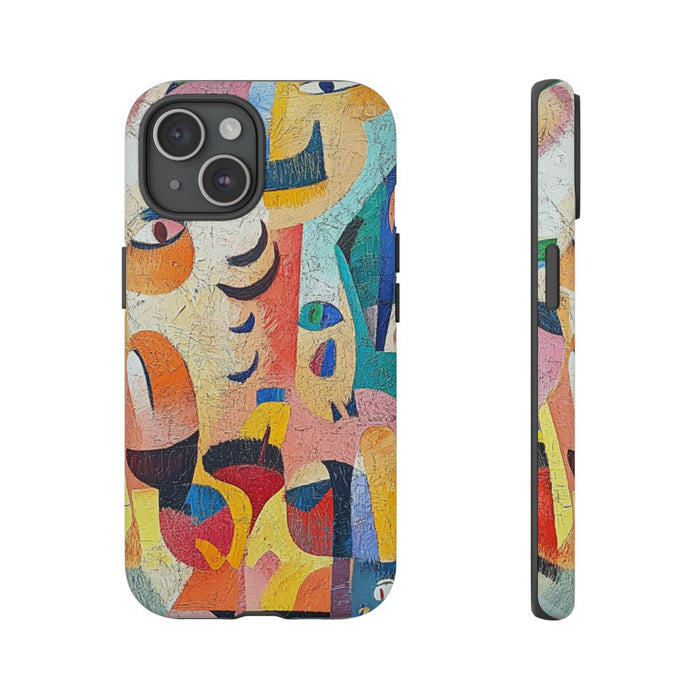 Abstracte Gezichten en Vormen in Heldere Kleuren