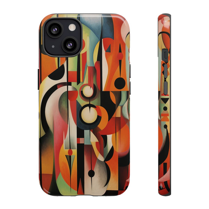 Abstracte Geometrische Vormen in Warme Kleuren