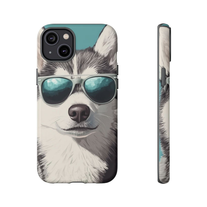 Stoere Husky met Zonnebril