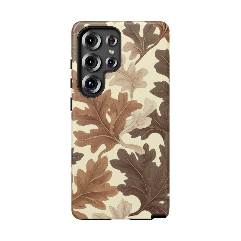 Eikenbladerenpatroon in Neutrale Kleuren