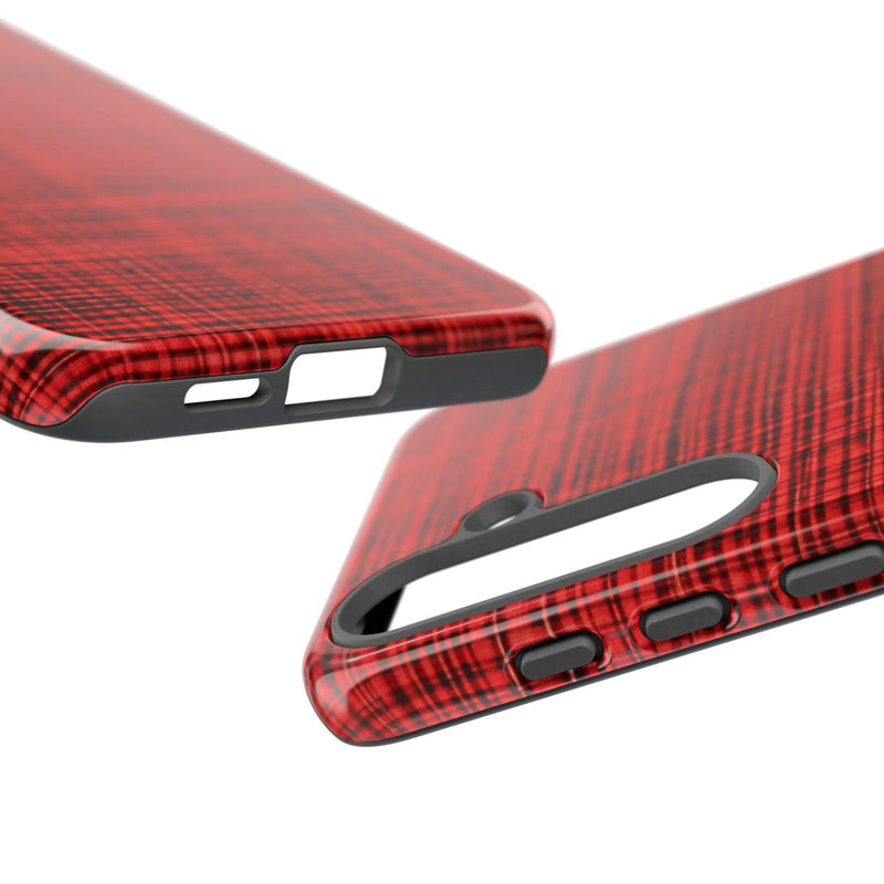Rood Geruit Textielpatroon