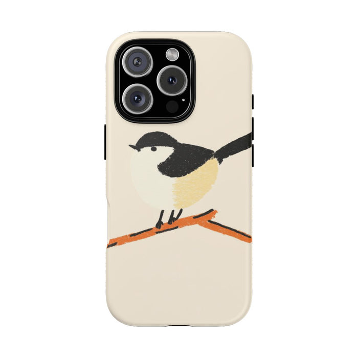 Minimalistische Vogelillustratie