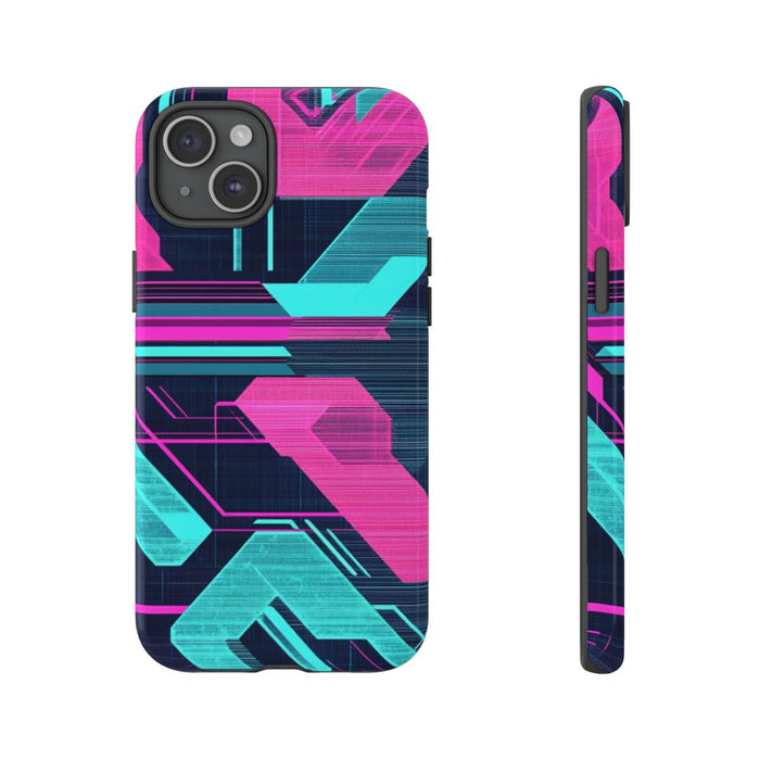 Neon Geometrisch Cyberpunkpatroon