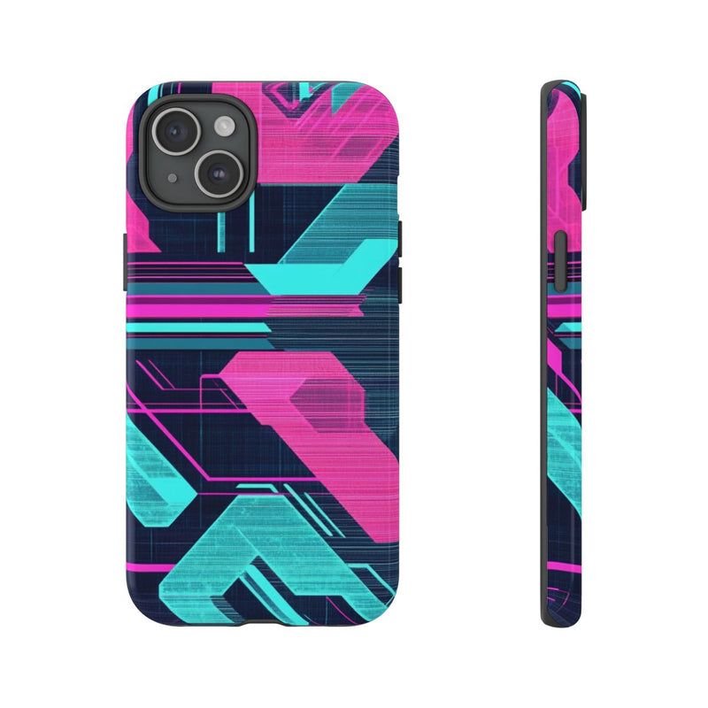 Neon Geometrisch Cyberpunkpatroon