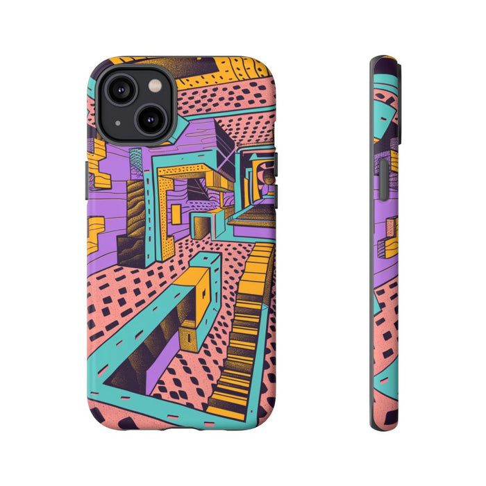 Geometrisch Abstract Patroon met Dieptewerking