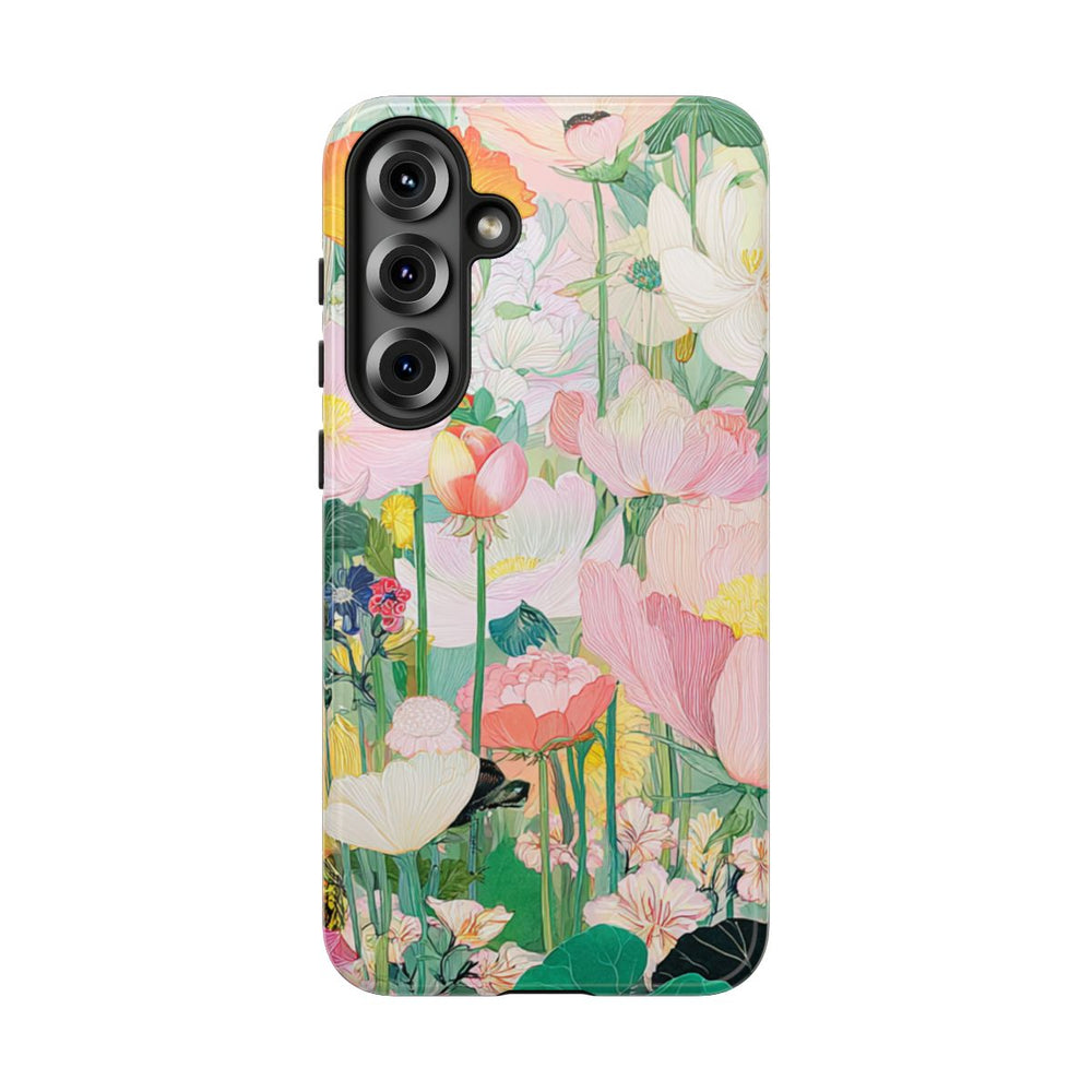 Fraaie Pastelkleurige Bloementuin