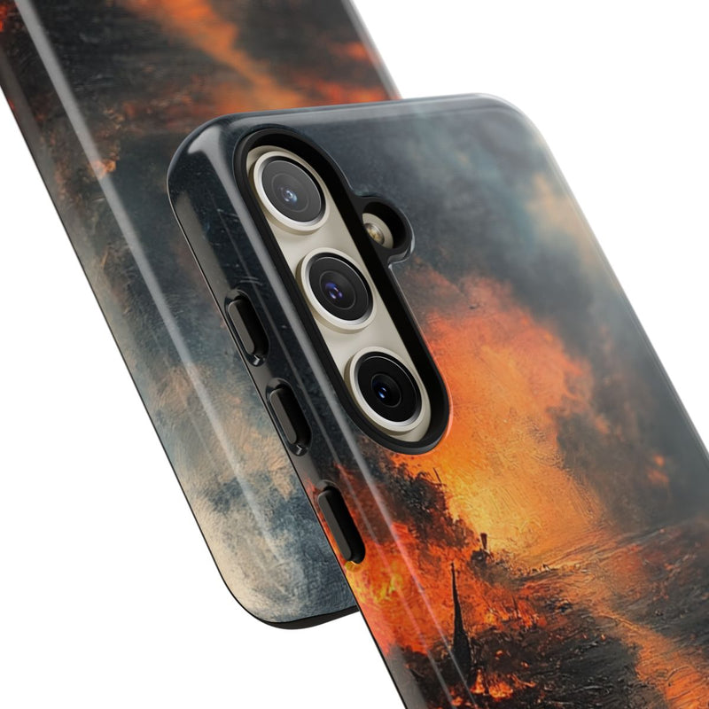 Vurige Oorlogslandschap met Rook