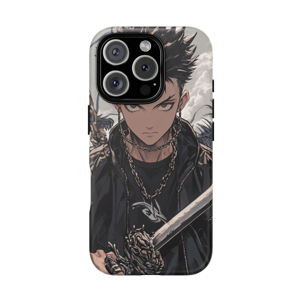 Anime Strijder met Zwaard en Draak