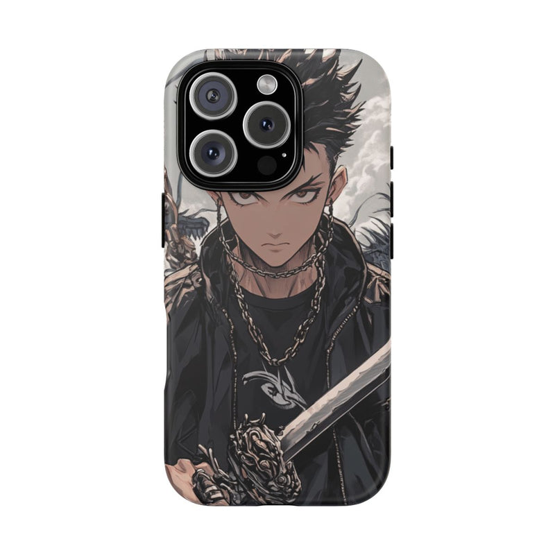 Anime Strijder met Zwaard en Draak