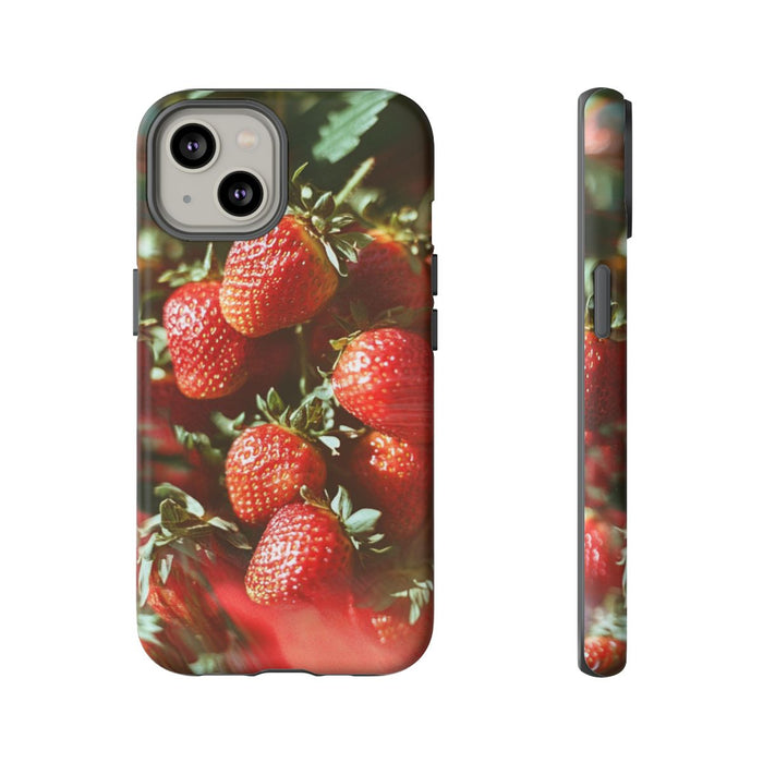 Close-up van Rode Aardbeien met Vageffect