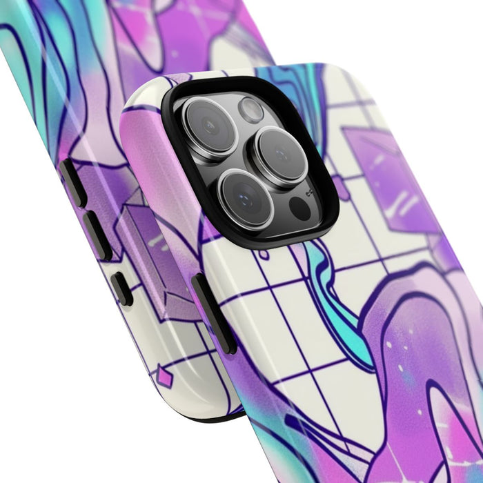 Abstract Kristal Vaporwave Patroon