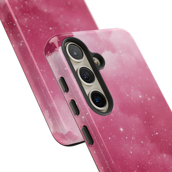 Roze Glitterwolkenpatroon