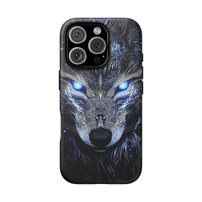 Majestueuze Wolf met Gloeiende Ogen