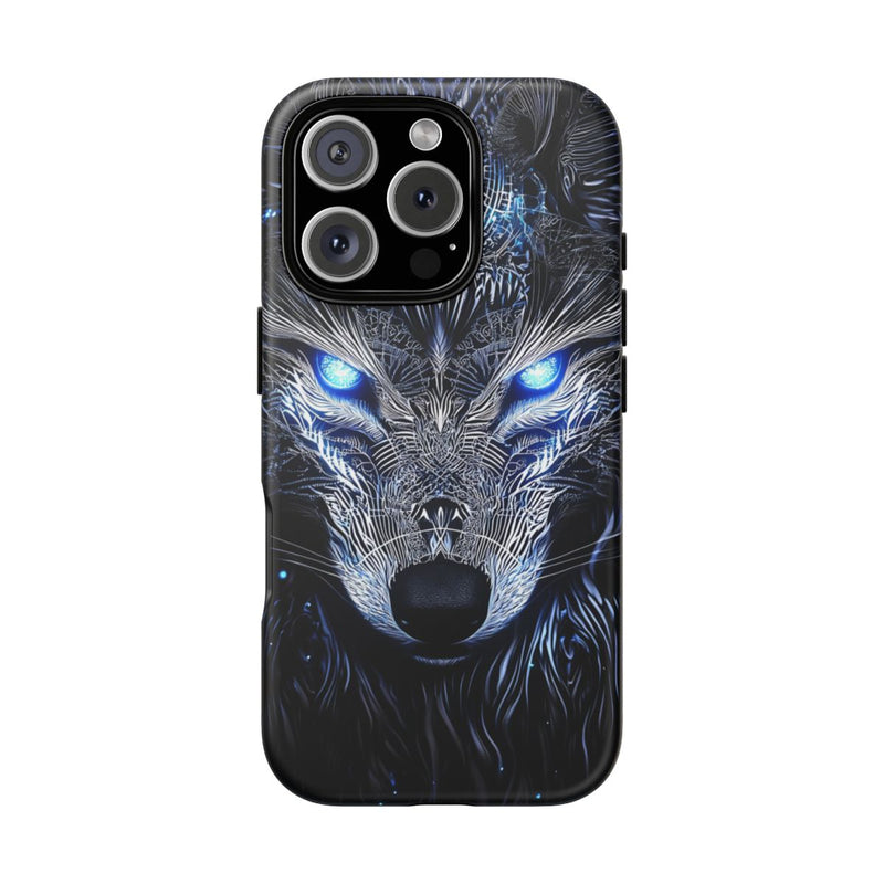 Majestueuze Wolf met Gloeiende Ogen