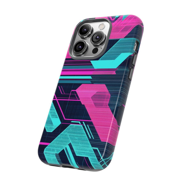 Neon Geometrisch Cyberpunkpatroon