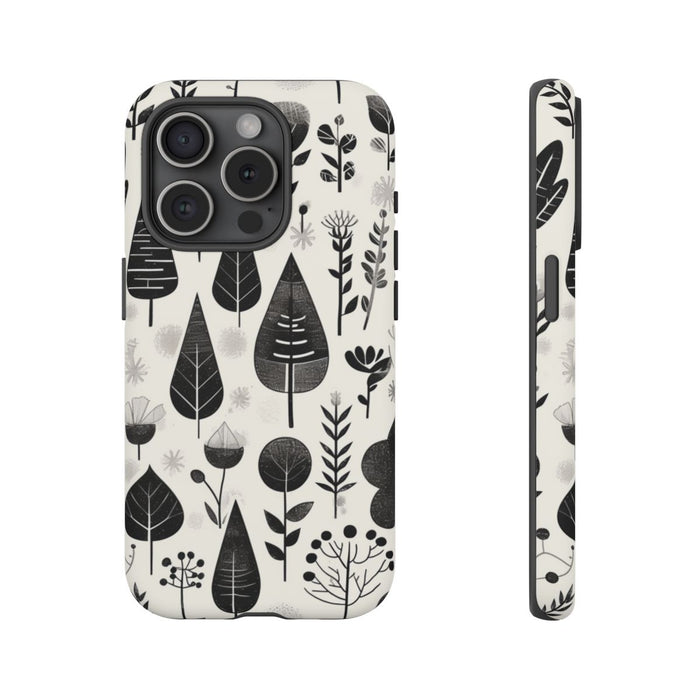 Monochroom Botanisch Patroon