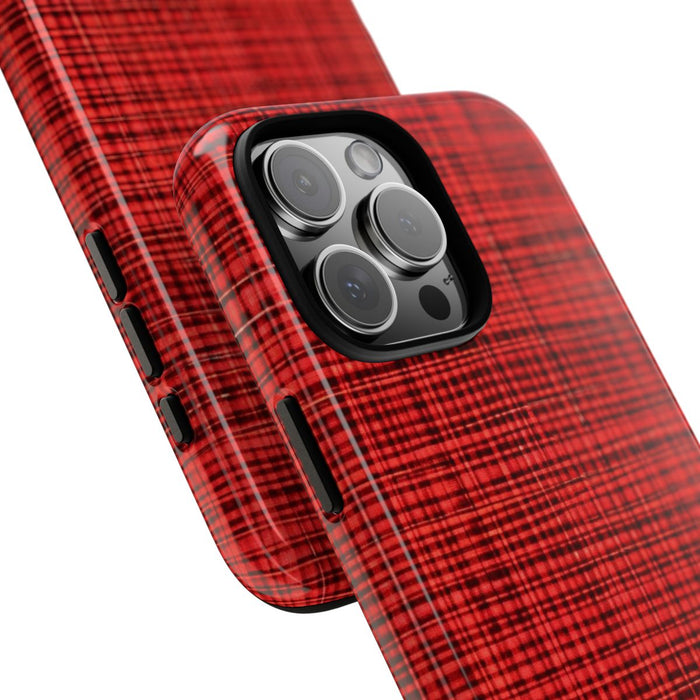 Rood Geruit Textielpatroon