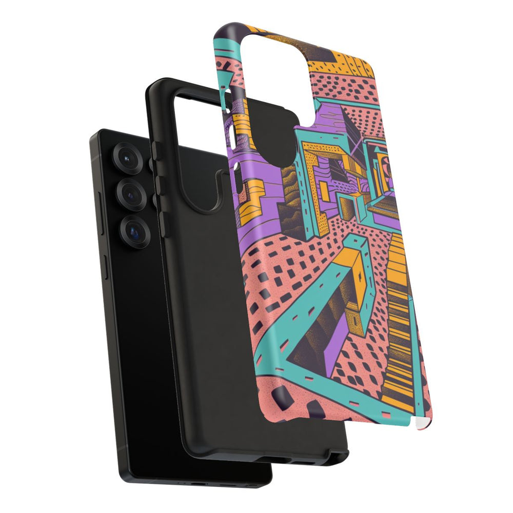Geometrisch Abstract Patroon met Dieptewerking