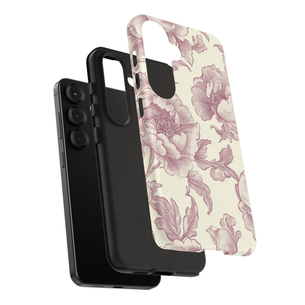 Elegante Victoriaanse Bloemenprint