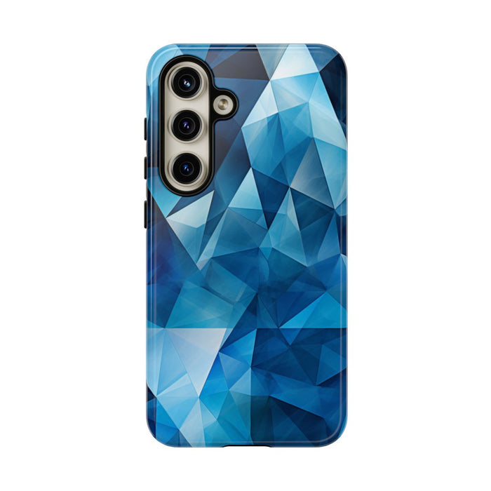 Blauw Geometrisch Driehoekenpatroon