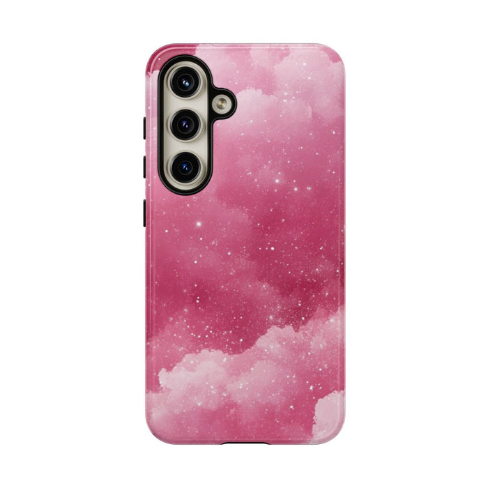 Roze Glitterwolkenstructuur
