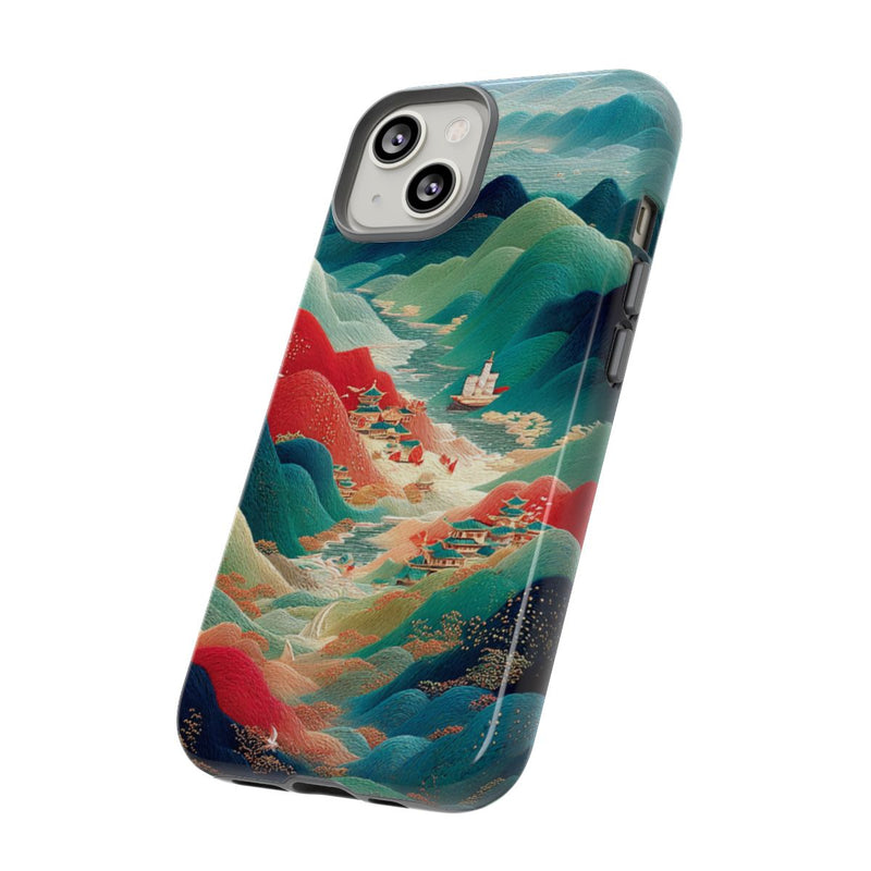 Kleurrijk Berglandschap met Illustratie