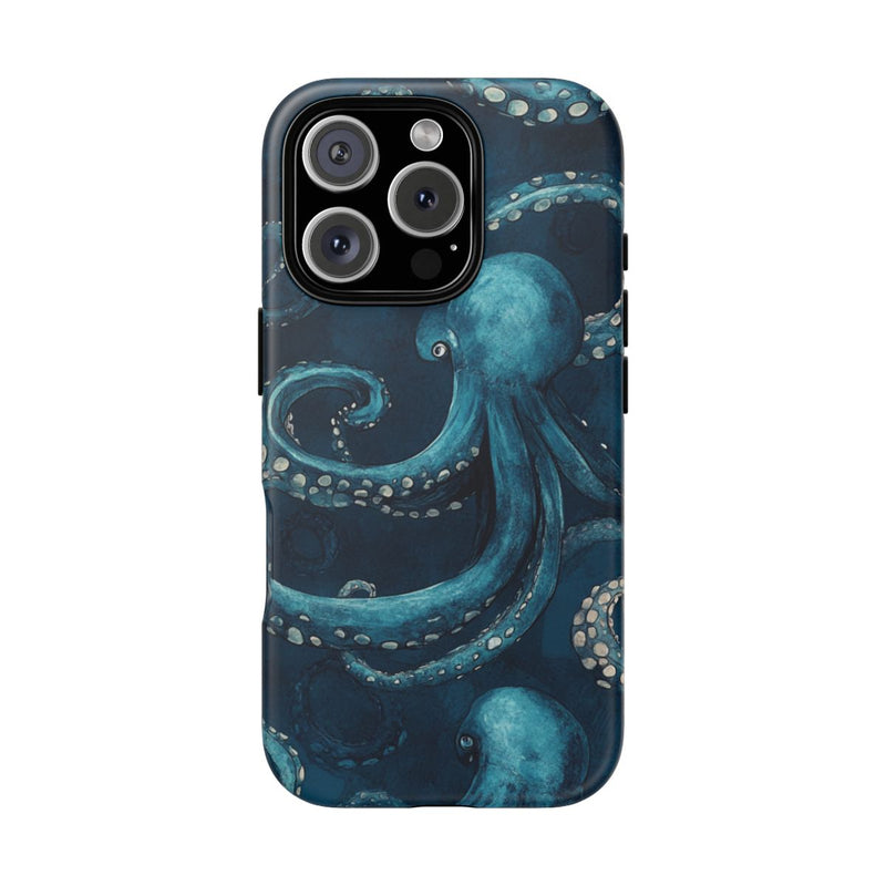 Blauw Octopus Tentakelpatroon