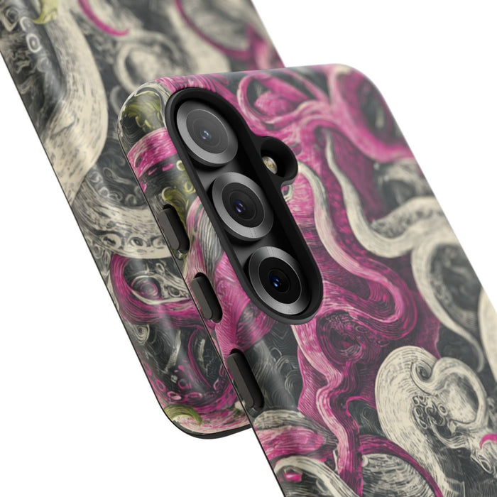 Gedetailleerd Tentakelpatroon met Wervelende Swirls