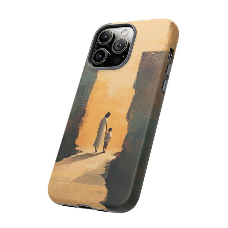 Vrouw en Kind op Gebroken Pad