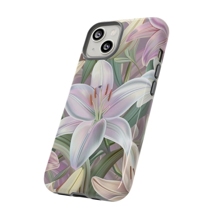 Pastelkleurige Paaslelies Bloemenpatroon