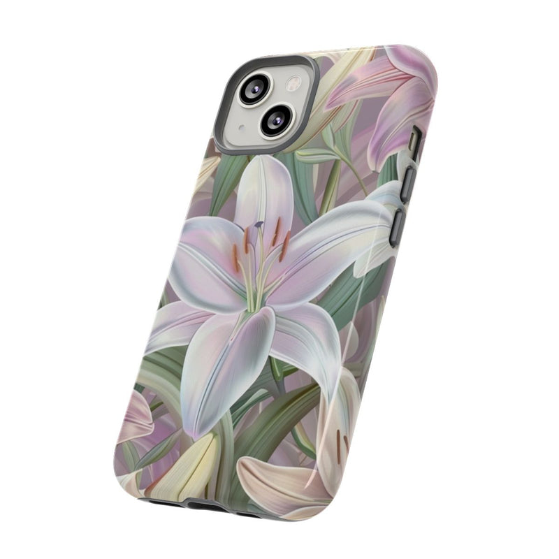 Pastelkleurige Paaslelies Bloemenpatroon