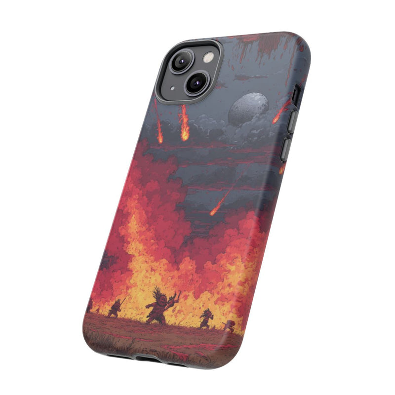 Apocalyptische Meteorenregen met Tribale Figuren