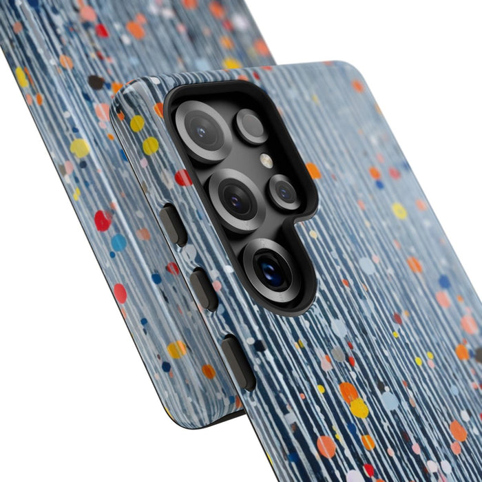 Kleurrijk Abstract Patroon met Dots en Lijnen