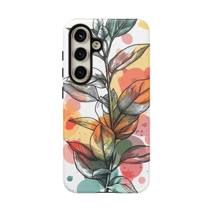 Kleurrijke Botanische Bladeren Illustratie