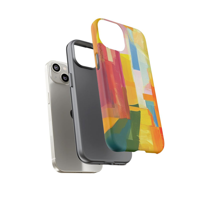 Abstracte Kleurrijke Penseelstreken