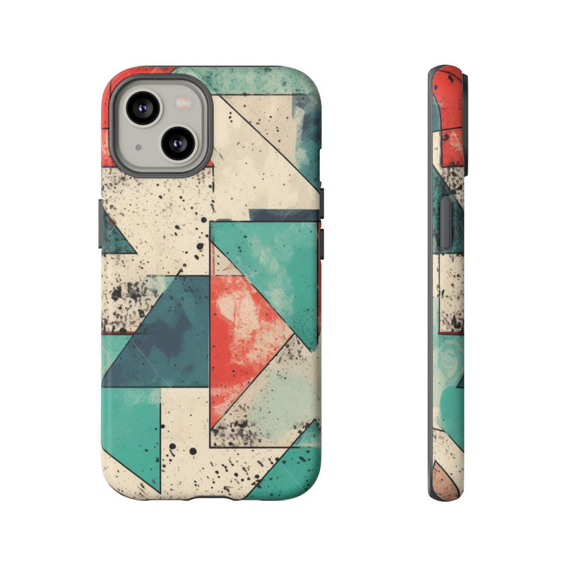 Abstract Geometrisch Patroon in Gedempte Kleuren