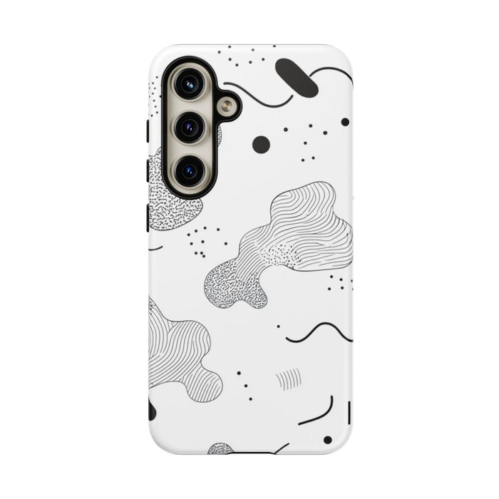 Abstract Zwart-Wit Minimalistisch Patroon