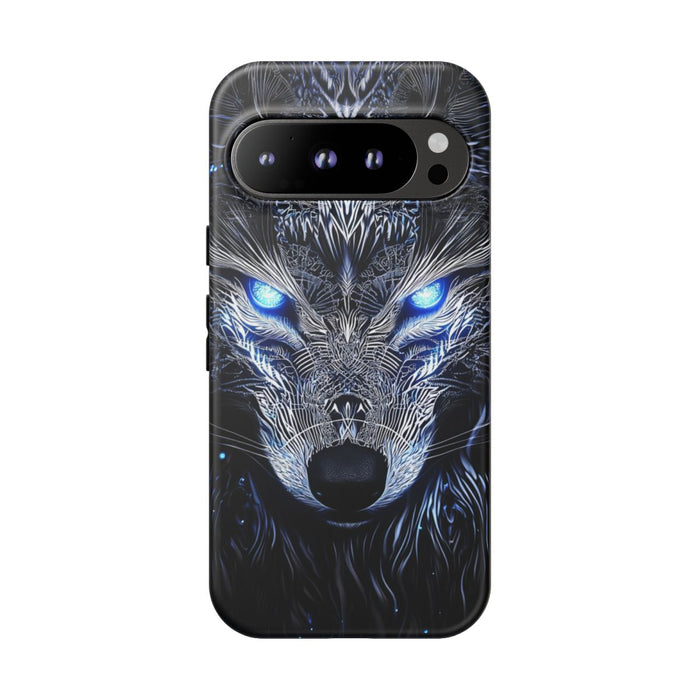 Majestueuze Wolf met Gloeiende Ogen