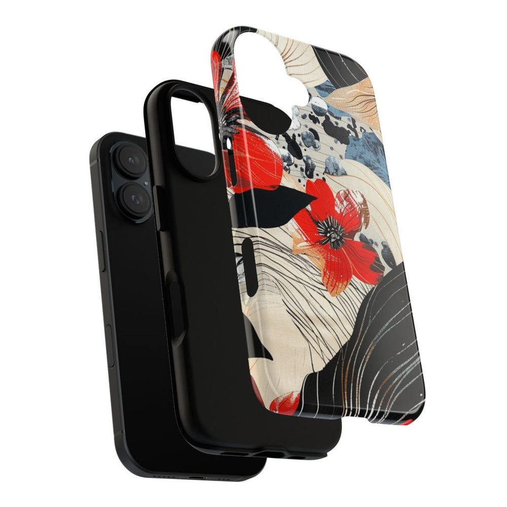 Rood Bloemen Abstract Patroon