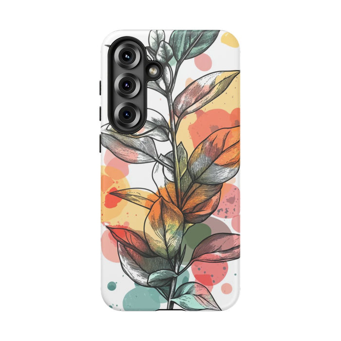 Kleurrijke Botanische Bladeren Illustratie