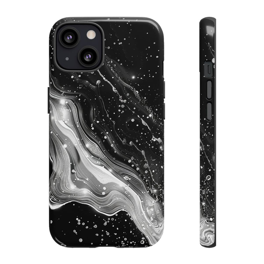 Zwart-Wit Abstracte Galaxie