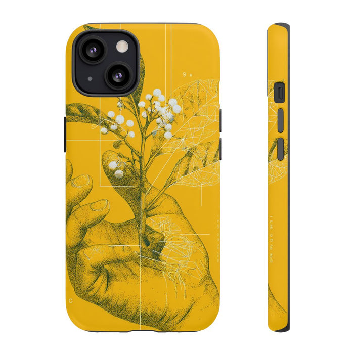 Hand met Botanische Bladeren en Bessen Illustratie