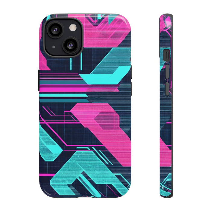 Neon Geometrisch Cyberpunkpatroon