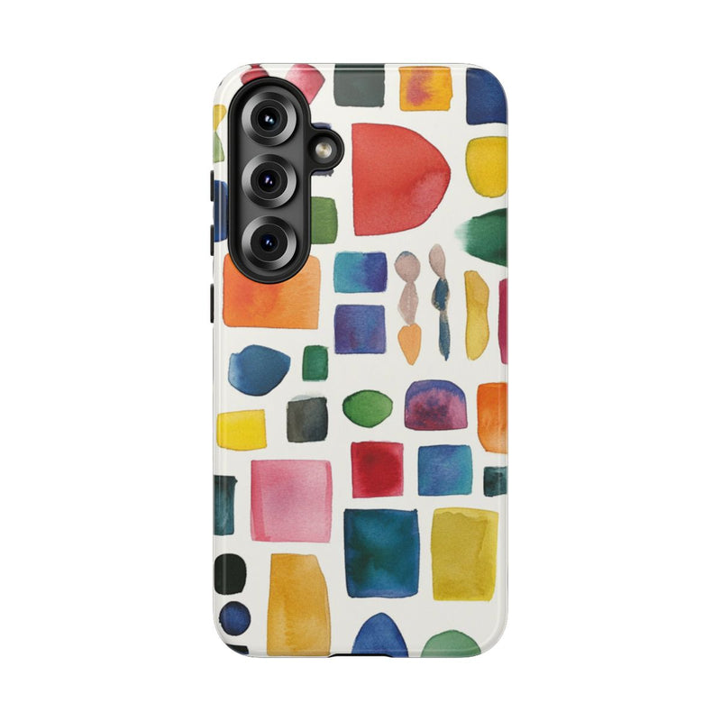 Kleurrijk Waterverf Geometrisch Patroon