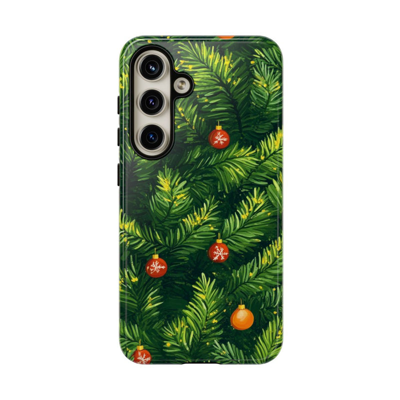 Kerst Dennentakken met Versieringen