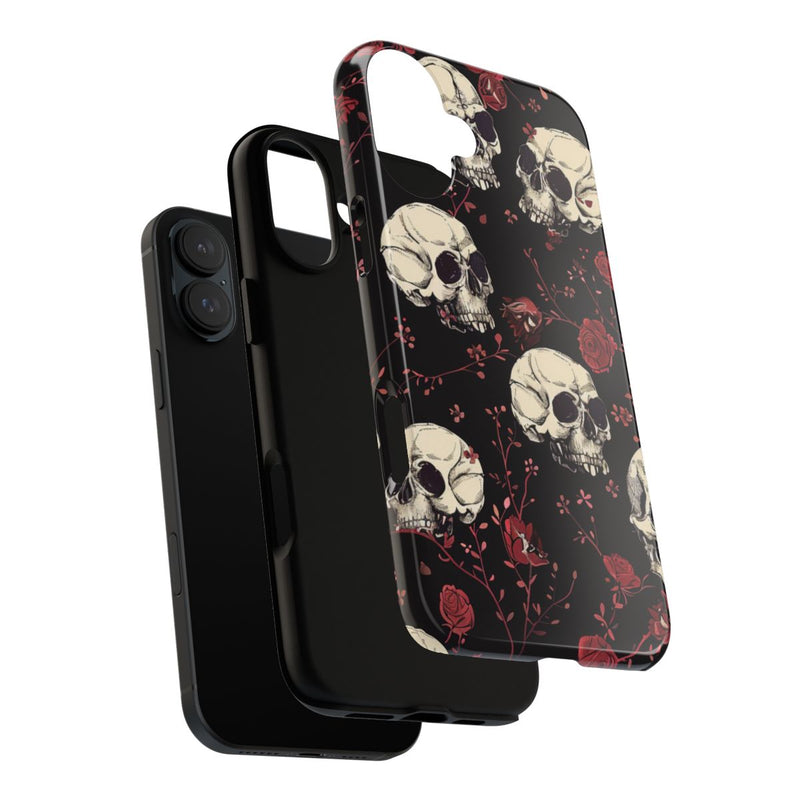 Schedels en Rode Rozenpatroon