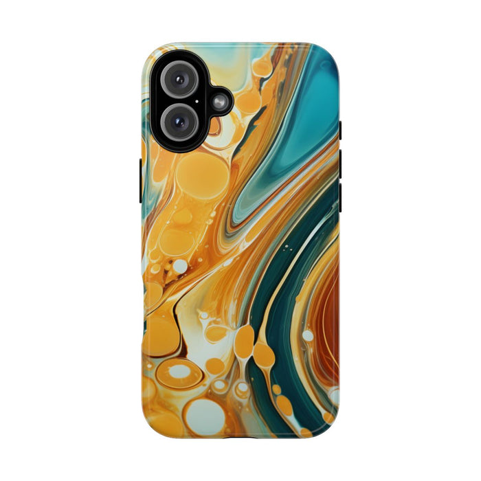 Turquoise en Honing Swirl Epoxy Patroon